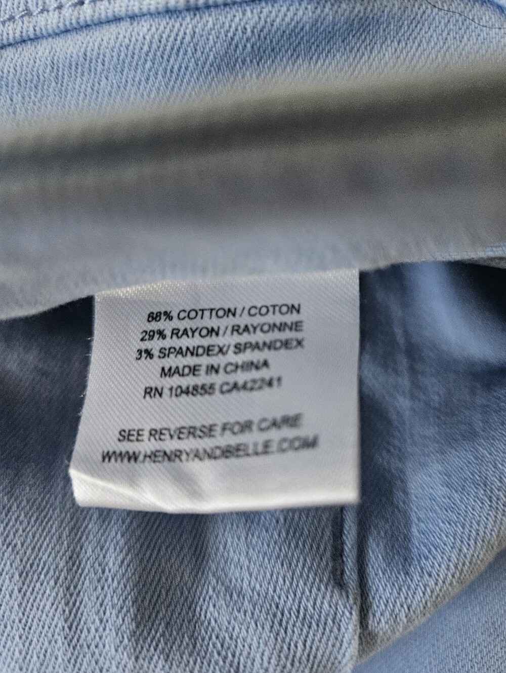 Lily Ryan Light Blue Women's Pants Size 30 - Picture 4 of 7
